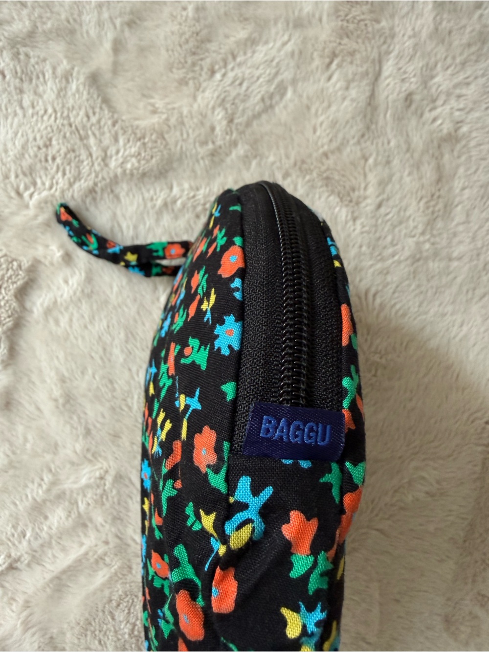 BAGGU Packable Sun Hat Black Calico Floral NWOT - Picture 3 of 11